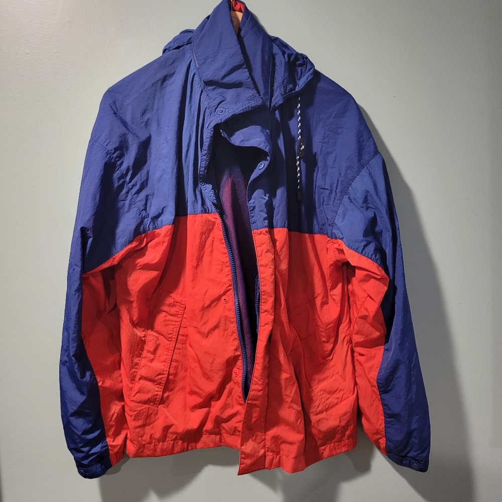 Jw Anderson X Uniqlo Blue Orange Color Block Nylon Men's Windbreaker Size XS